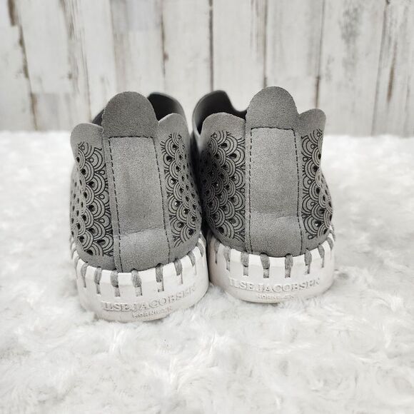 Ilse Jacobsen Tulip Perforated Gray Sneakers Size Euro 38 US 7.5-8 - Picture 5 of 10